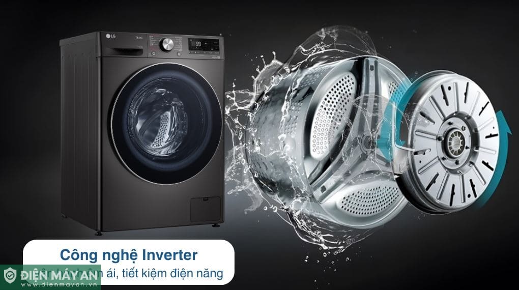 Máy giặt sấy LG Inverter giặt 11 kg - sấy 7 kg FV1411D4B